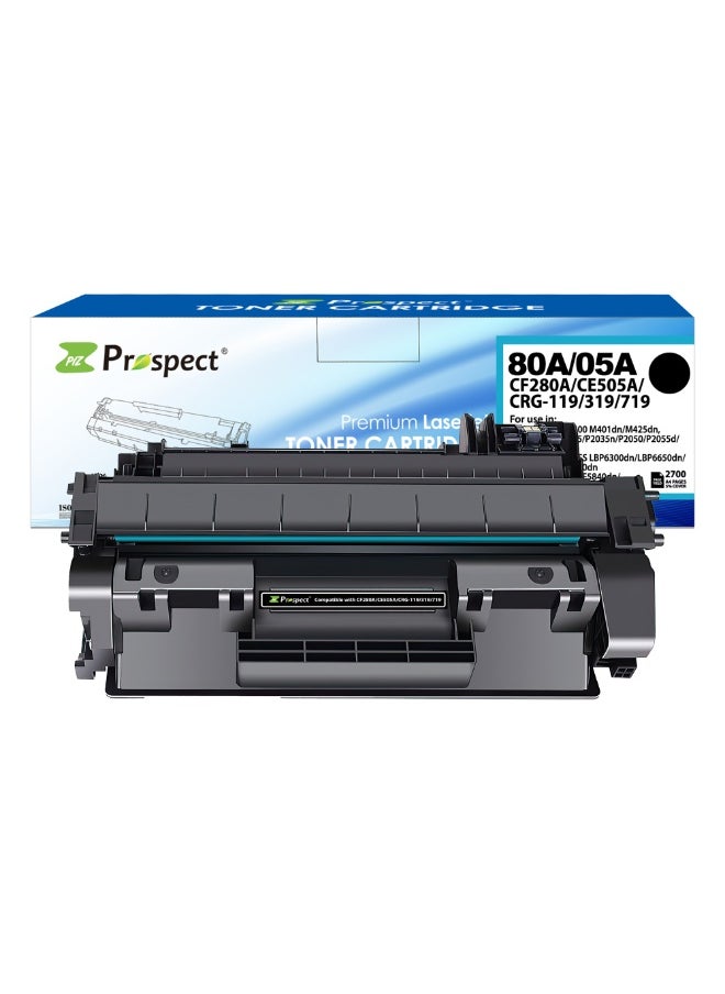 Prospect Toner CE505A 05A CF280A 80A Black Laser Compatible with HP Printer LaserJet Pro 400 M401dn M425dn HP LaserJet P2035 P2035n P2050 P2055d P2055dn P2055x