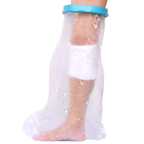 WNHTFAC Waterproof Leg Cast Cover for Shower Adult, Cast Protector for Broken Leg, Reusable Water Resistant Adult Cast Bag for Swimming Bathing with Watertight Seal Cast Cover Leg for Leg Foot Ankle Adult - Image 1