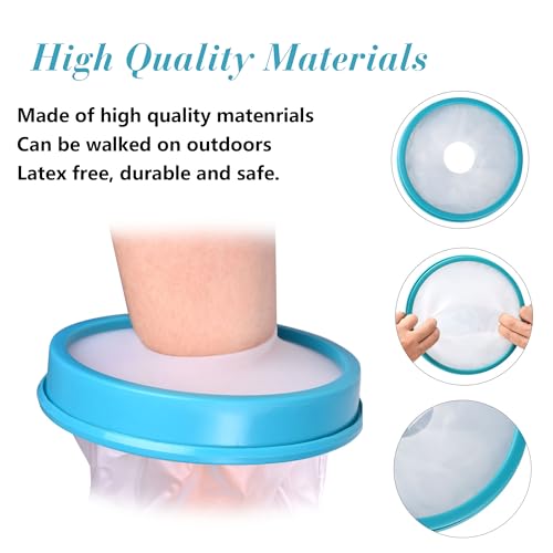 WNHTFAC Waterproof Leg Cast Cover for Shower Adult, Cast Protector for Broken Leg, Reusable Water Resistant Adult Cast Bag for Swimming Bathing with Watertight Seal Cast Cover Leg for Leg Foot Ankle Adult - Image 2