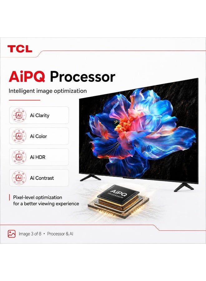 TCL 75P69K 75-Inch 4K Ultra HD Smart Google TV with HDR and Immersive Sound 75P69K Black - Image 3