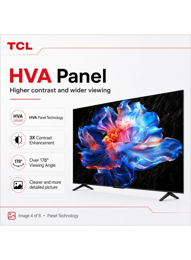 TCL 75P69K 75-Inch 4K Ultra HD Smart Google TV with HDR and Immersive Sound 75P69K Black - Image 5