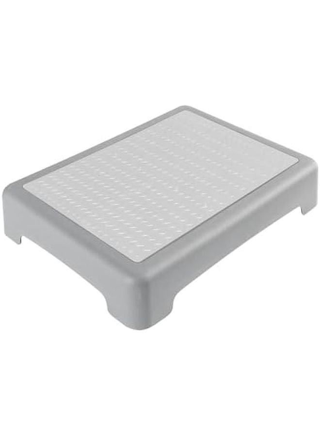 Gray Stackable Step Stool Riser for Elderly Adults Kids Bedside Bathtub Outdoor - Image 1