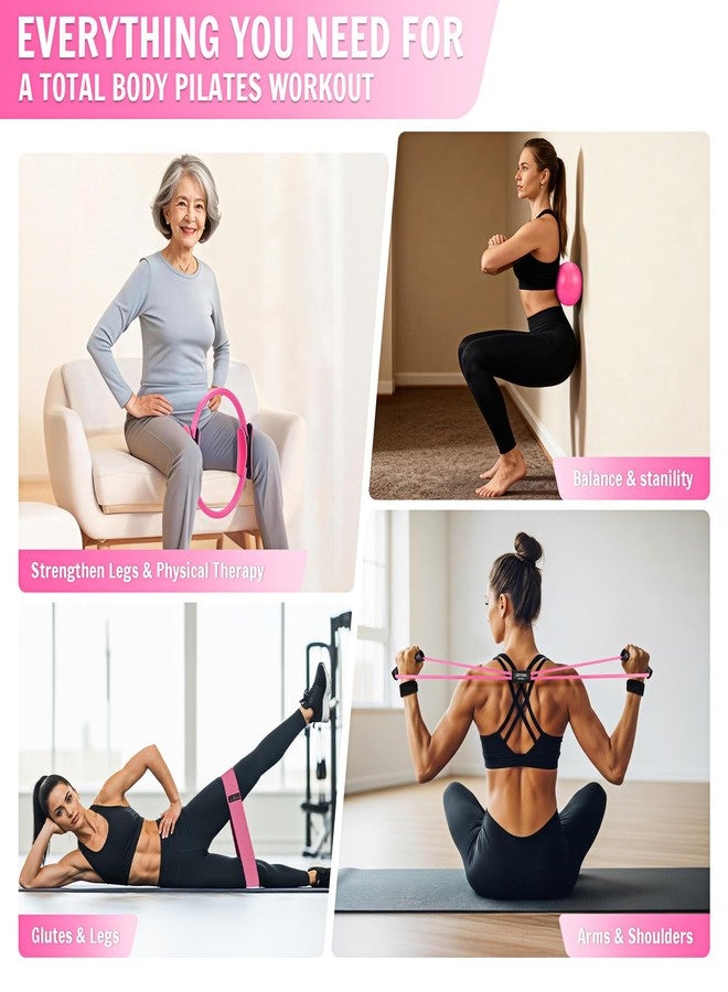 UZTUGG Pilates Essentials Kit for Women, at Home Workout Equipment with Mini Ball, Pilates Ring, Fabric Resistance Bands, Figure 8 Resistance Bands, Exercise Starter for Strength, Toning, Flexibility - Image 3