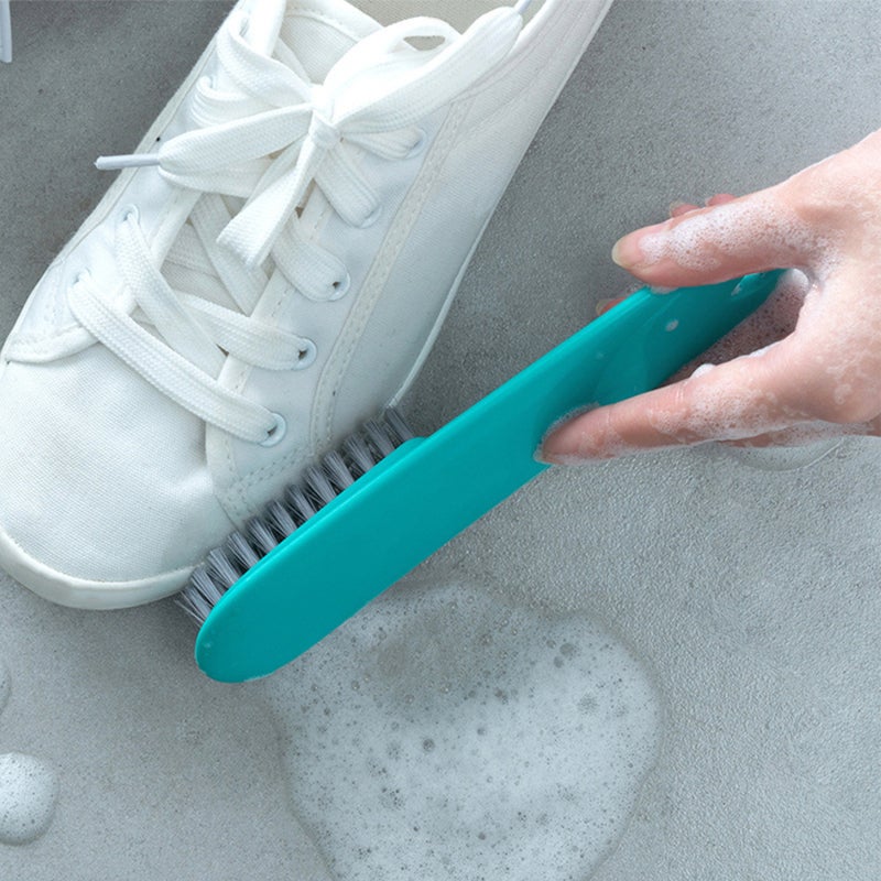 Laundry Brush: Comfortable Plastic Handle, Large Brush Surface - Portable Stain Remover for Home Travel Garment Care - Image 4
