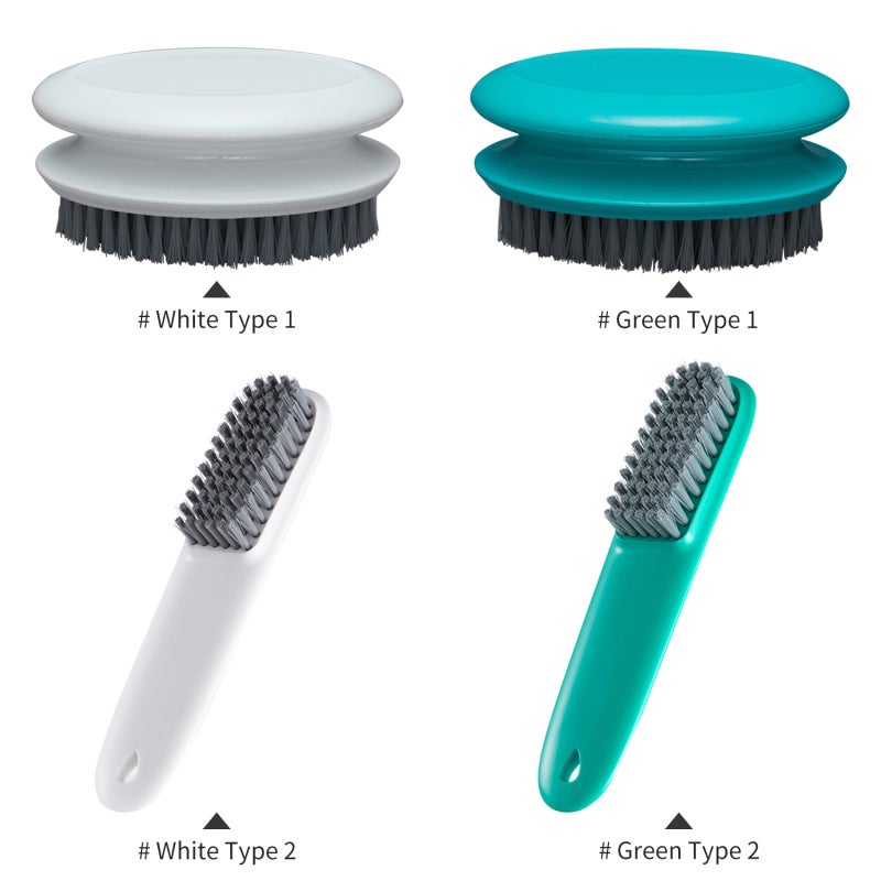 Laundry Brush: Comfortable Plastic Handle, Large Brush Surface - Portable Stain Remover for Home Travel Garment Care - Image 2