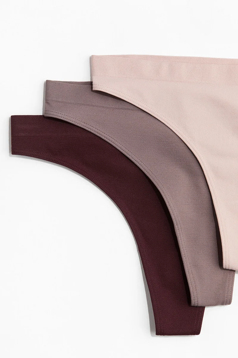 اتش اند ام سروال داخلي ثونغ بدون درزات - عبوة من 5 قطع