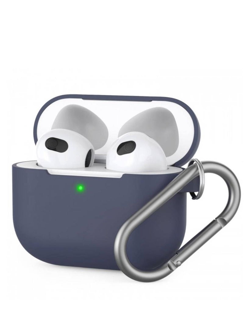 Generic - Apple Airpod 3 Soft Silicone Case Cover Blue - Image 1