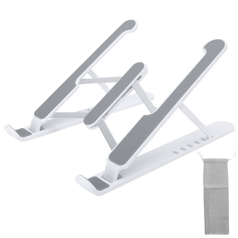 Portable Foldable Notebook Stand Height Adjustable 11-17 Inch Laptop Stand - Hollow Cooling Design Multi Position Foldable Notebook Bracket for Comfortable Use - Image 1