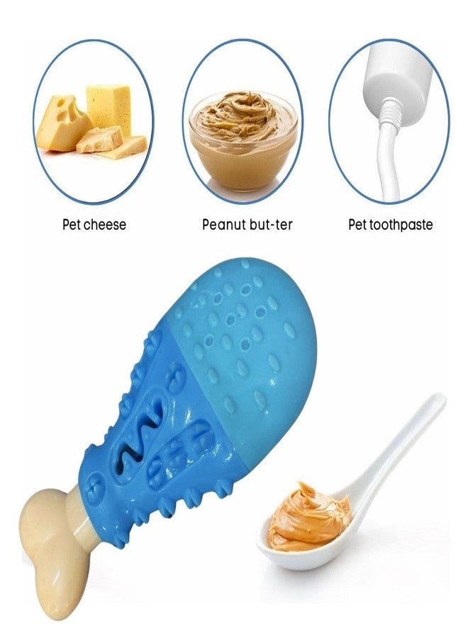 PET FUN Durable Drumstick Bone Shape Squeaky Chew Toy for Dogs & Puppies | Teeth Cleaning, Anxiety Relief | Treat Dispenser & Teether Pets | Textured Surface for Interactive Play - Image 3