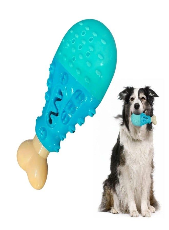 PET FUN Durable Drumstick Bone Shape Squeaky Chew Toy for Dogs & Puppies | Teeth Cleaning, Anxiety Relief | Treat Dispenser & Teether Pets | Textured Surface for Interactive Play - Image 1