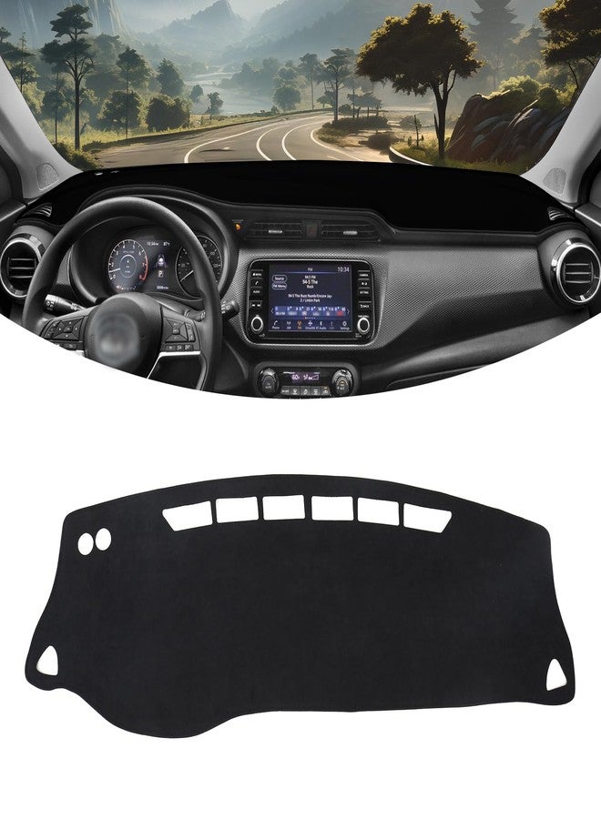 BILOPER Dash Cover for Nissan Kickis 2018-2024 Accessories Flannel Dashboard Cover Dash Cover Mat - Image 1