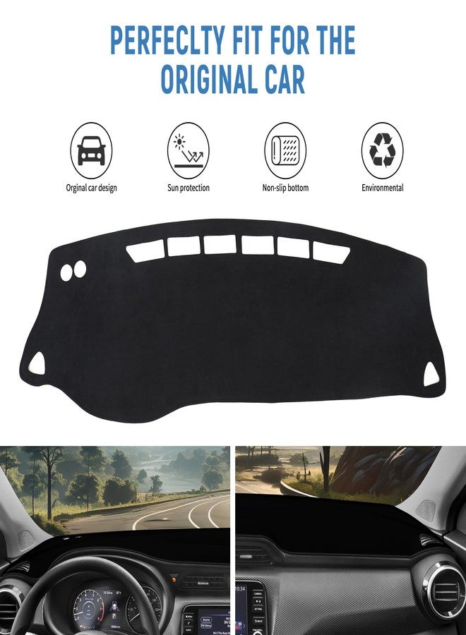 BILOPER Dash Cover for Nissan Kickis 2018-2024 Accessories Flannel Dashboard Cover Dash Cover Mat - Image 3