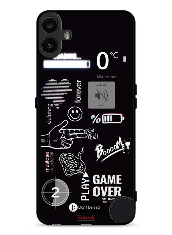 Tolwak Nothing CMF Phone 1 Protective Case Cover Game Over Pew Pew - Image 1