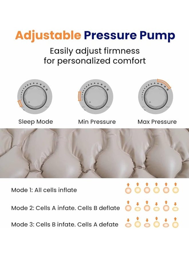 Generic Medical Grade Alternating Pressure Mattress Pad – Anti-Bedsore Air Bed with Quiet Pump – For Home & Nursing Facility Use (Model S11VA) - Image 3