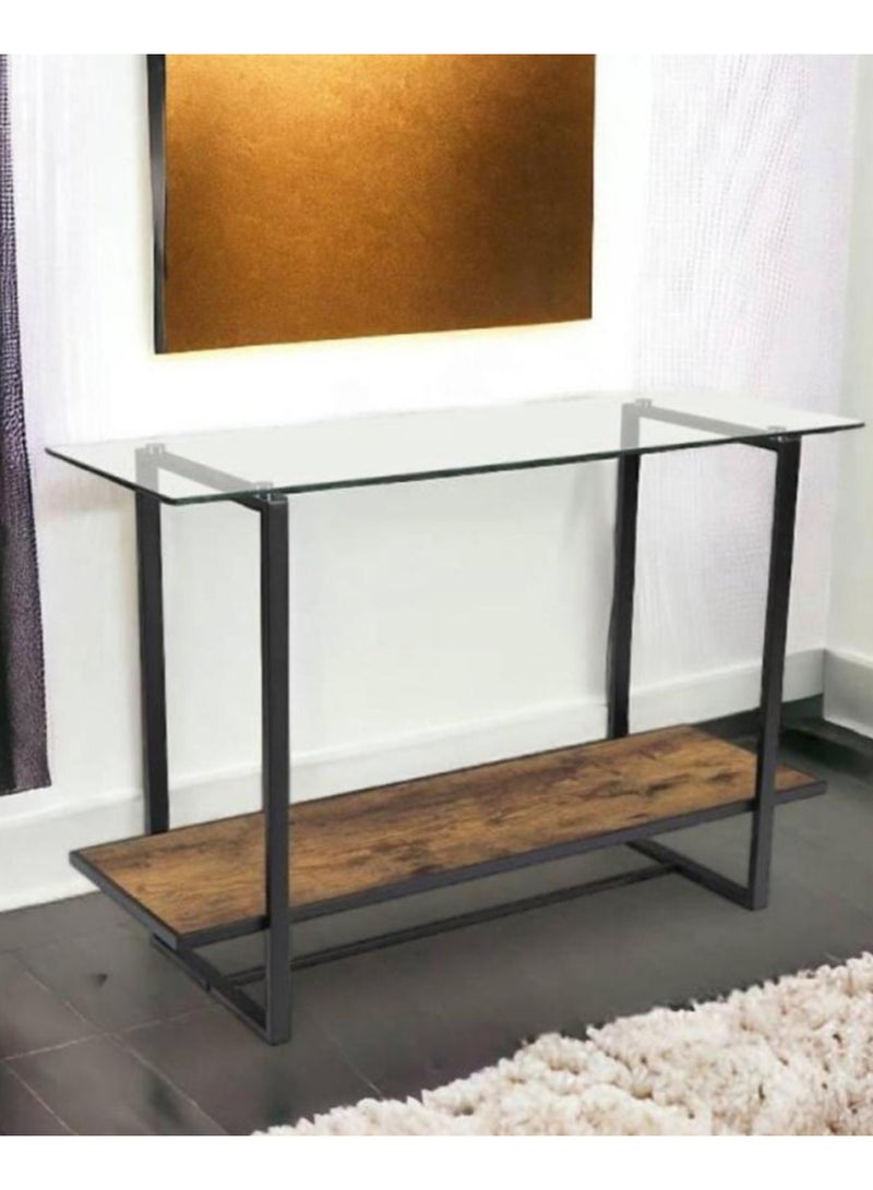 Living Console Table Entryway With Glass Top  120*40*80 CM - Image 5