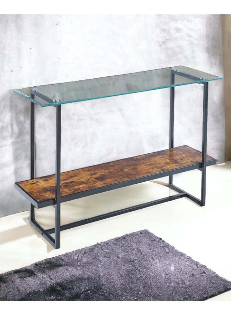 Living Console Table Entryway With Glass Top  120*40*80 CM - Image 4