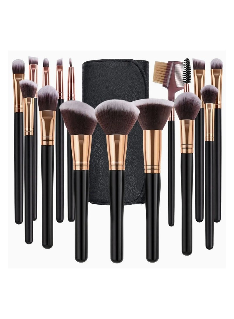 BLOOMING TIME 14pc Makeup Brush Set, Powder Brush, Blush Brush, Boundation Brush with Brush Bag, Beauty Tool - Image 5