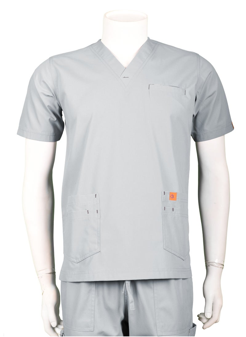 OXYGEN - Oxygen Unisex Scrub Set - Light Gray B123 - Image 1