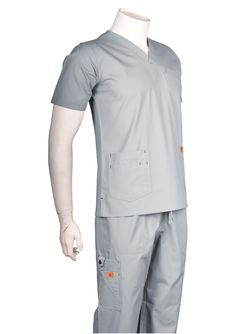 OXYGEN - Oxygen Unisex Scrub Set - Light Gray B123 - Image 1