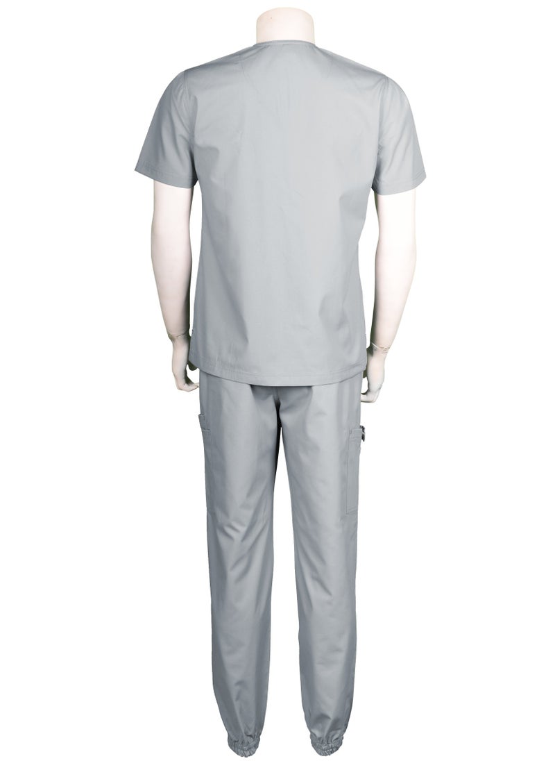OXYGEN - Oxygen Unisex Scrub Set - Light Gray B123 - Image 1