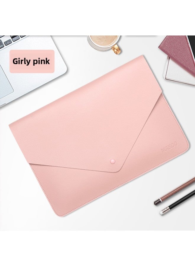 MacBook Air/Pro Protective Cover 11/12/13 Inch Waterproof Notebook Inner Bag For Huawei Computer Bag-Color:Pink Triangle Liner Bag-Applicable Model:Small 11.6-12 Inch