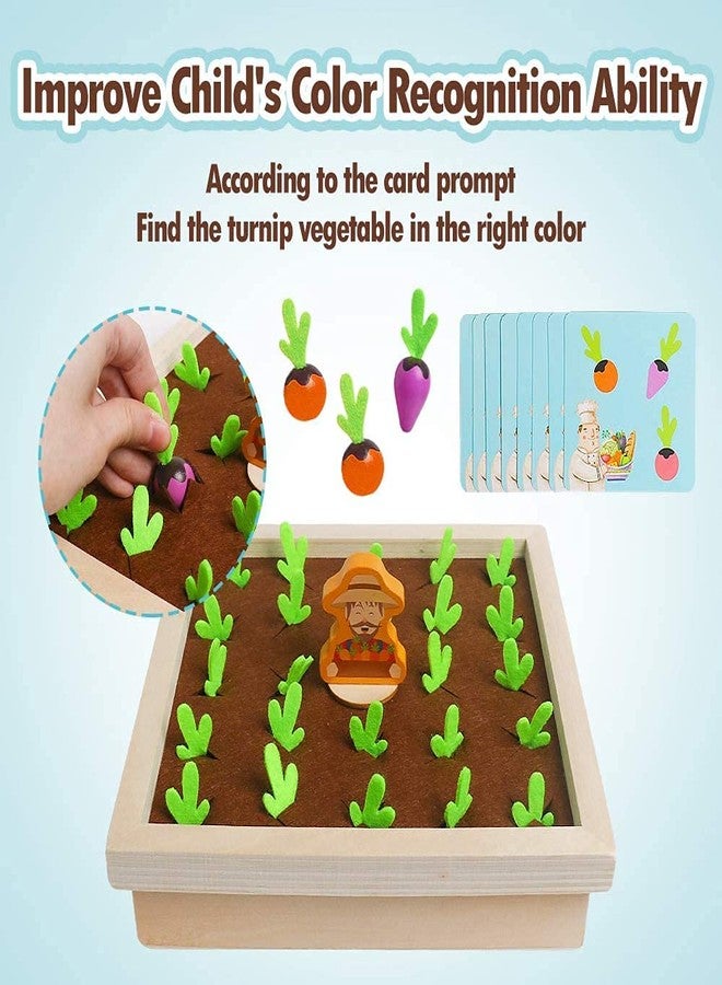 Dentosmile Playbox Wooden Toy Pretend Play Toy Memory Game,Find My Veggie Farm Game Wooden Toy Multicolour (1 Years +) Imagination and Creativity (Set of 1) - Image 3