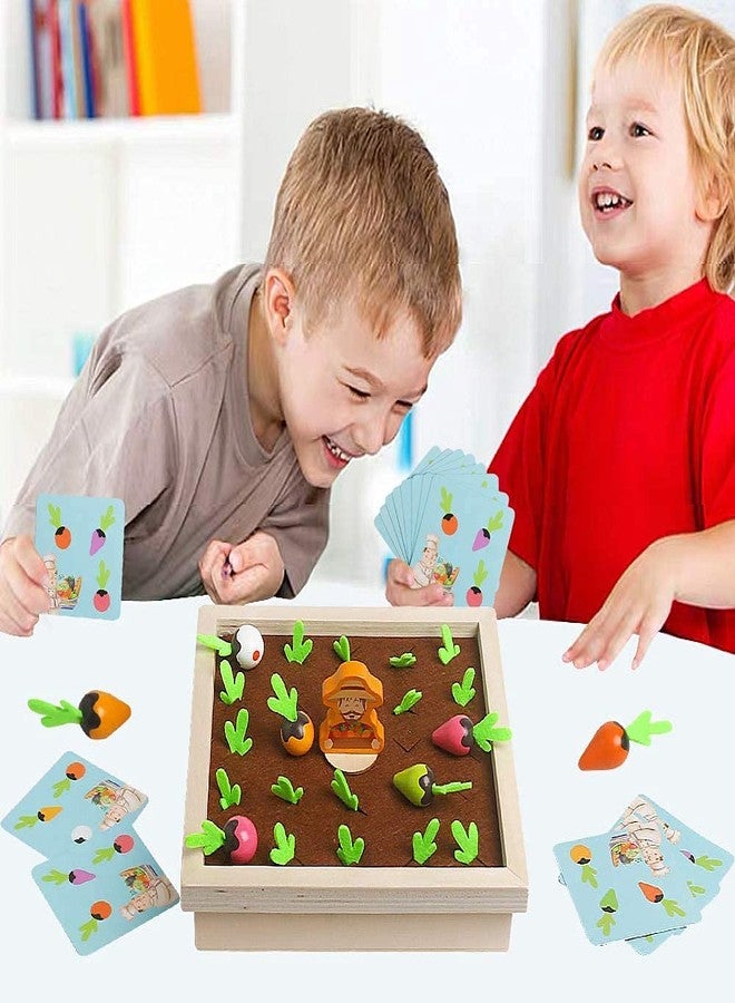 Dentosmile Playbox Wooden Toy Pretend Play Toy Memory Game,Find My Veggie Farm Game Wooden Toy Multicolour (1 Years +) Imagination and Creativity (Set of 1) - Image 5