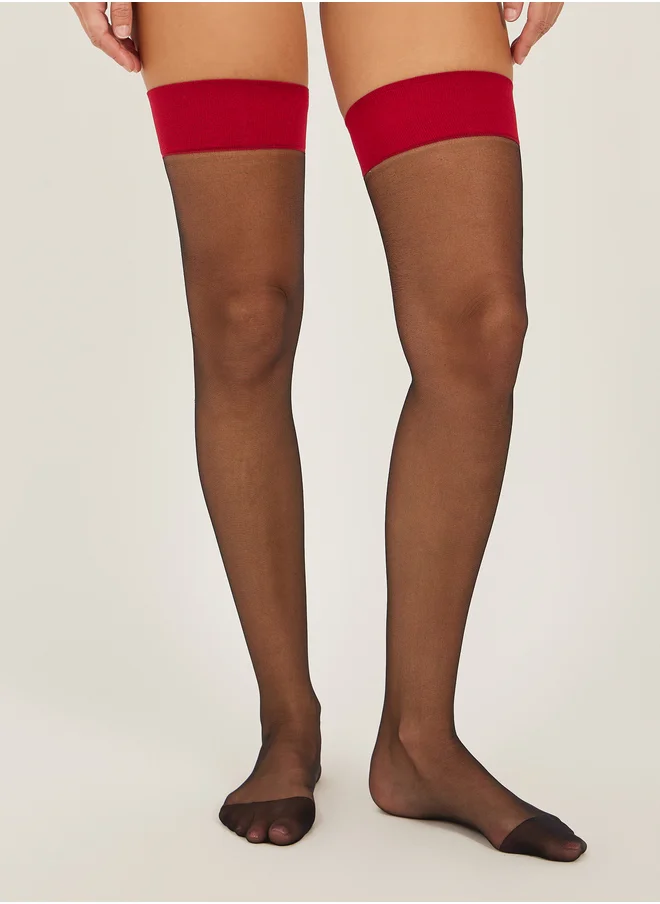 ستايلي Styli Wide Cuff Stockings