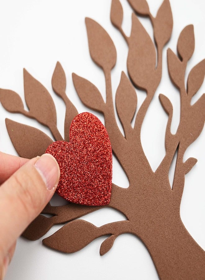 TINYFUTURE 18 Sets DIY Valentine's Day Foam Wreath Crafts Kits Decorations Self Adhesive Heart Sticker Love Heart Letter Shiny Sticker for Kids Party Favors Fun Classroom Home Activities - Image 3