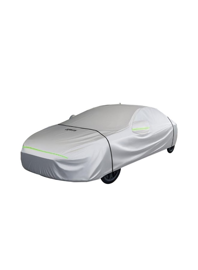 WAGAN Triple Windproof Design All Weather Protection Car Cover Light Grey 120 x 200 x 520 cm #5104-2 - Image 1