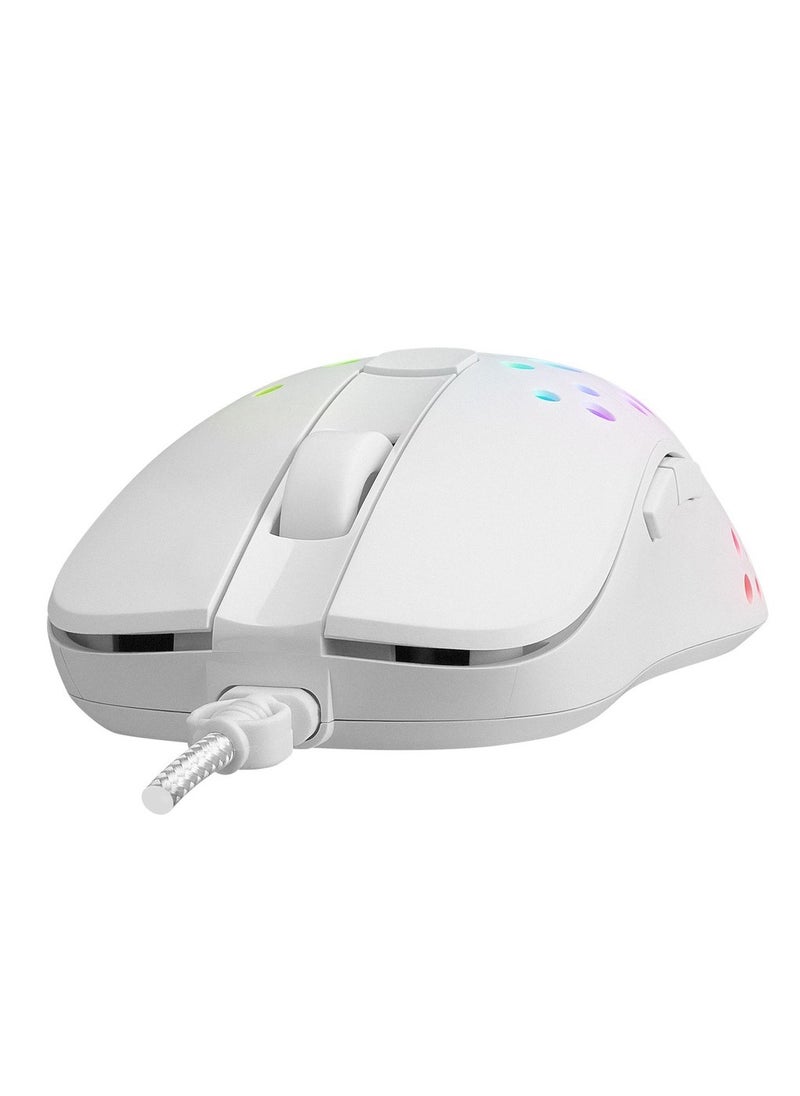Altec Lansing - 8000 DPI Wired Gaming Mouse White - Image 1