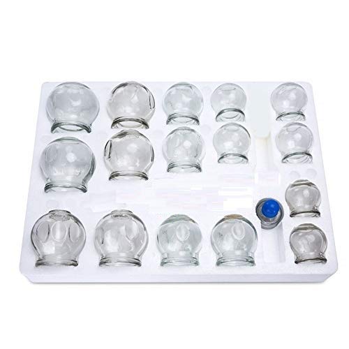 AHCS Vacuum Glass Fire Cupping Therapy Set Of 16 Pcs Massager - Image 5