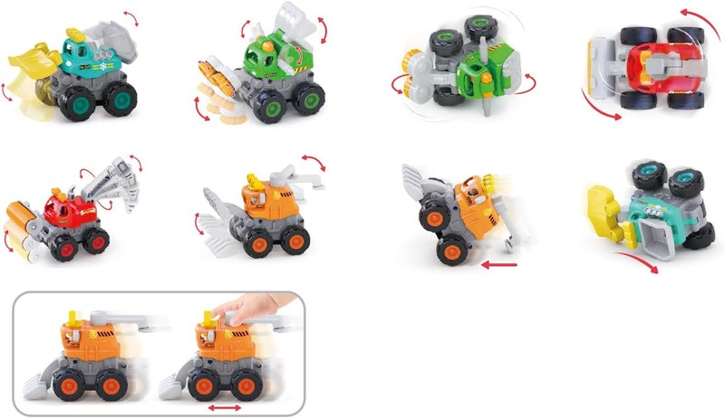 Hola Stunt Construction & Road Truck for Toddlers – Friction-Powered 4WD Vehicle with Drifting Action - Image 4
