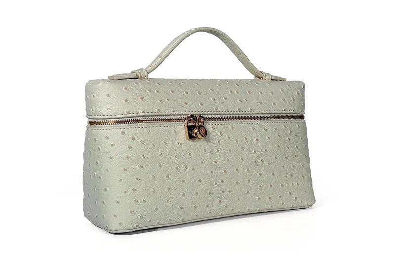 كابلي حقيبة يد بتصميم يشبه جلد النعام الفاخر