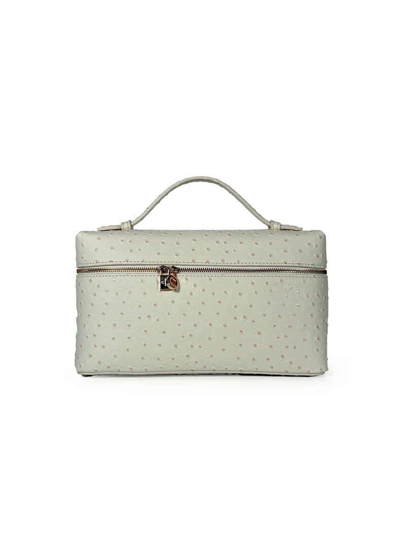 Cuple Ostrich type skin handbag
