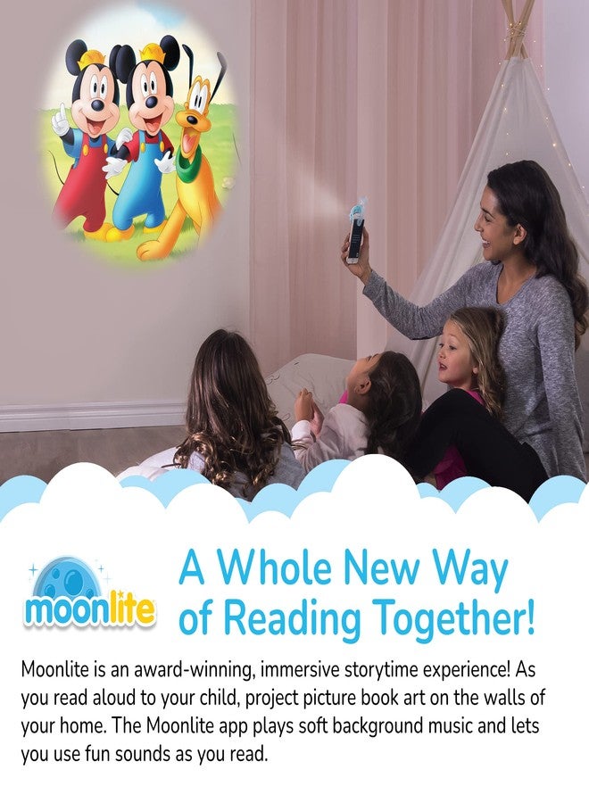 مونليت وقت قصة مونلايت - قرص قصة ميكي وأصدقاؤه من ديزني مفاجأة لبلوتو - قراءة سحرية - جهاز عرض يباع منفصلاً - قصة رقمية مع تأثيرات صوتية - هدايا تعليمية للأطفال من عمر سنة فما فوق - Image 3
