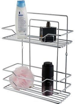 PRIMERA 2-Shelf Chrome Shampoo Holder 