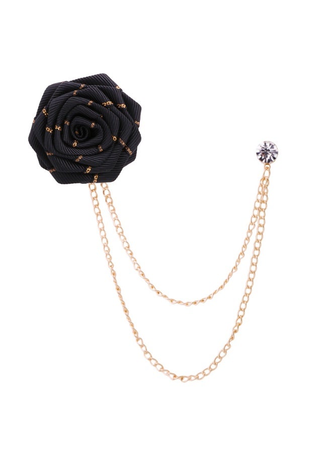 Shougu New Style Handmade Fabric Suit Accessories Tassel Flower Brooch Chest Flower 