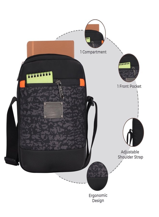 Gear Tactical Water Resistant Sling Bag/Crossbody Bag/Messenger Bag For men/women (Black Camo) - Image 4