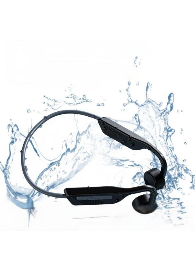 Generic V15 Sports Waterproof Bone Conduction Hanging Ear Long Endurance Swimming Bluetooth Headset Comes With 16G Memory With NFC-Body Color:White Ash-Memory Capacity:General-purpose  - Image 2