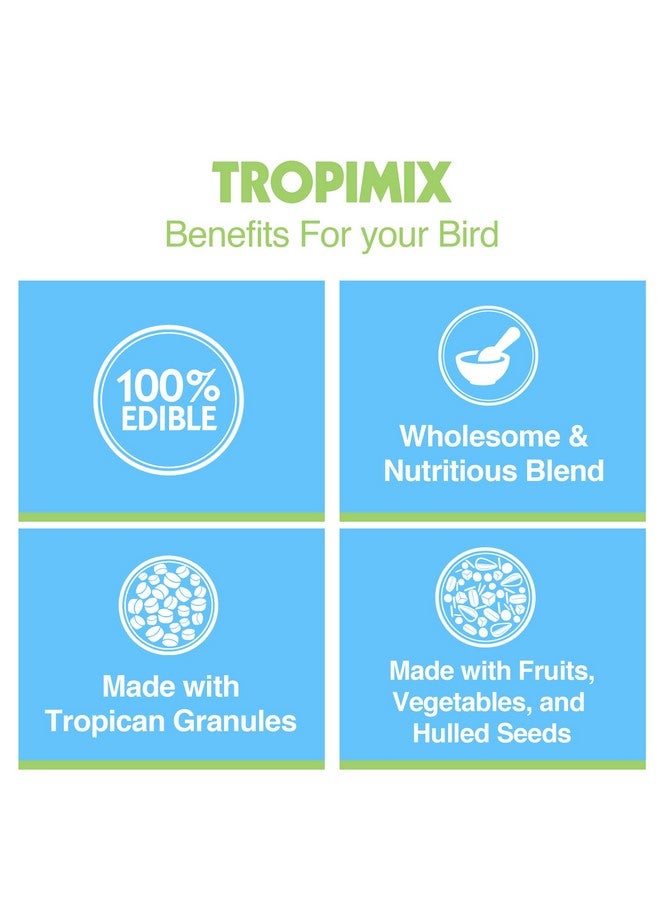 Hari Tropimix Bird Food For Cockatiels And Lovebirds, Hagen Parrot Food With Seeds, Fruit, Vegetables, Vitamins & Amino Acids, 8 Pound (Pack Of 1) - Image 5
