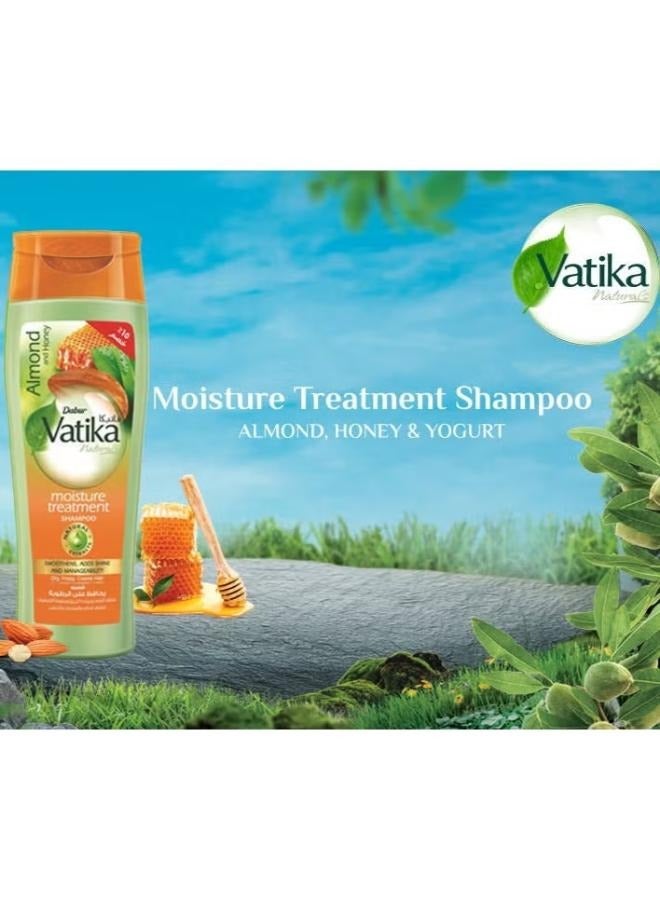 Vatika Naturals Moisture Treatment Shampoo Almond & Honey 360 ML - Image 2