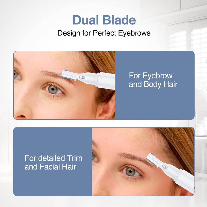 New Electric Eyebrow Trimmer Ladies Rechargeable Mini Eyebrow Trimmer Depilator Eyebrow Scraper Beginner Eyebrow Trimmer Pencil - Image 4