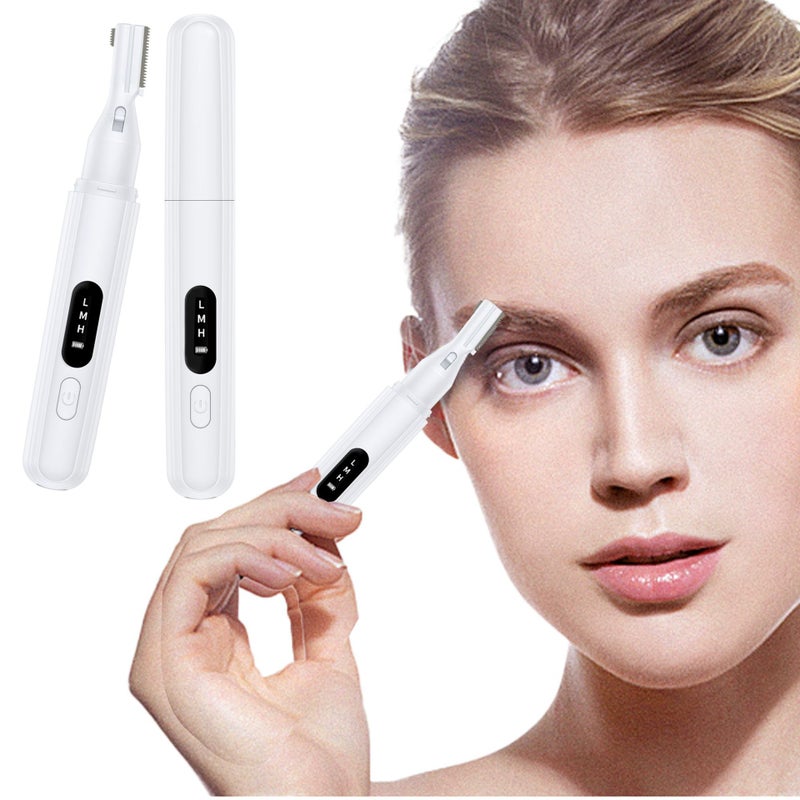 New Electric Eyebrow Trimmer Ladies Rechargeable Mini Eyebrow Trimmer Depilator Eyebrow Scraper Beginner Eyebrow Trimmer Pencil - Image 2