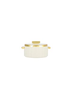 La Mesa LA MESA FOOD WARMER 1 LITER  MATT WHITE BODY+MATT GOLD  - Image 1