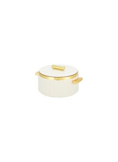 La Mesa LA MESA FOOD WARMER 1 LITER  MATT WHITE BODY+MATT GOLD  - Image 3