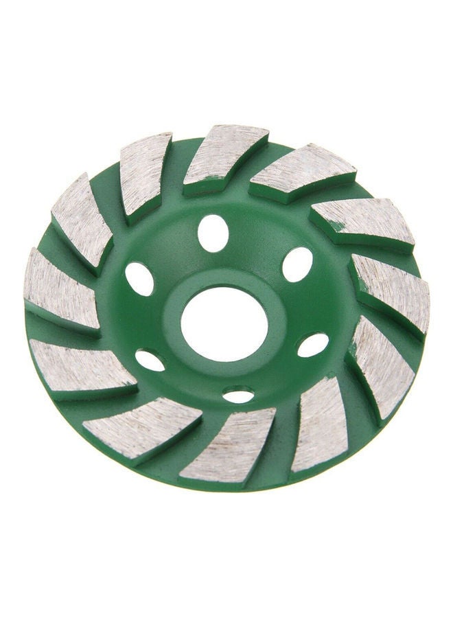 NIBEMINENT Diamond Segment Grinding Wheel Green/Silver 4inch  - Image 1