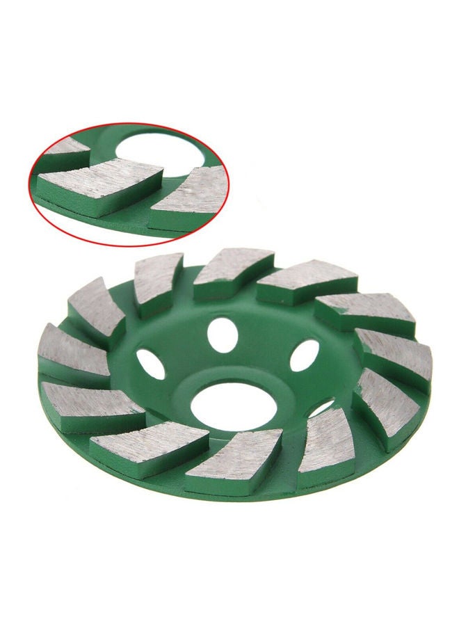 NIBEMINENT Diamond Segment Grinding Wheel Green/Silver 4inch  - Image 2