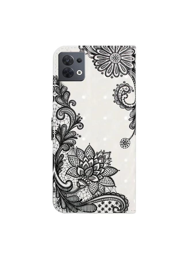 S-TOP Case For OPPO Reno8 Oil Embossed 3D Drawing Leather Phone Case - Image 3
