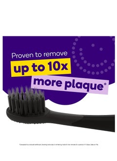 BURST BURST Toothbrush Heads - Genuine BURST Electric Toothbrush Replacement Heads for BURST Sonic Toothbrush – Charcoal Soft Bristles for Deep Clean, Stain & Plaque Removal - 3-Pack, Black  - Image 2